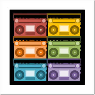 Rainbow Boombox Posters and Art